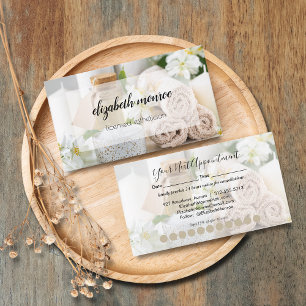 Wellness-Center Handgeschriebene Script Calligraph Terminkarte