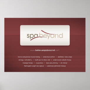 Wellness-Center jenseits des Posters Poster