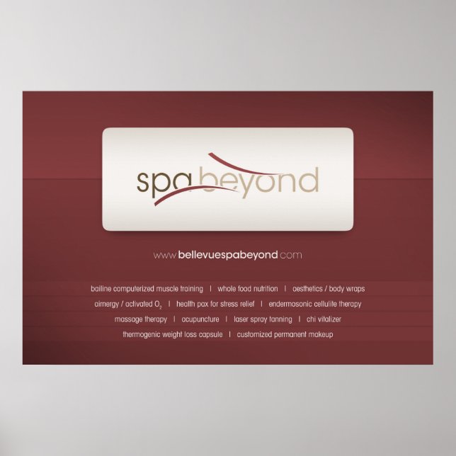 Wellness-Center jenseits des Posters Poster (Vorne)