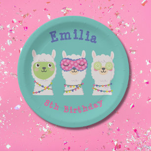 Wellness-Center Lama Party, Lamapjama Pappteller