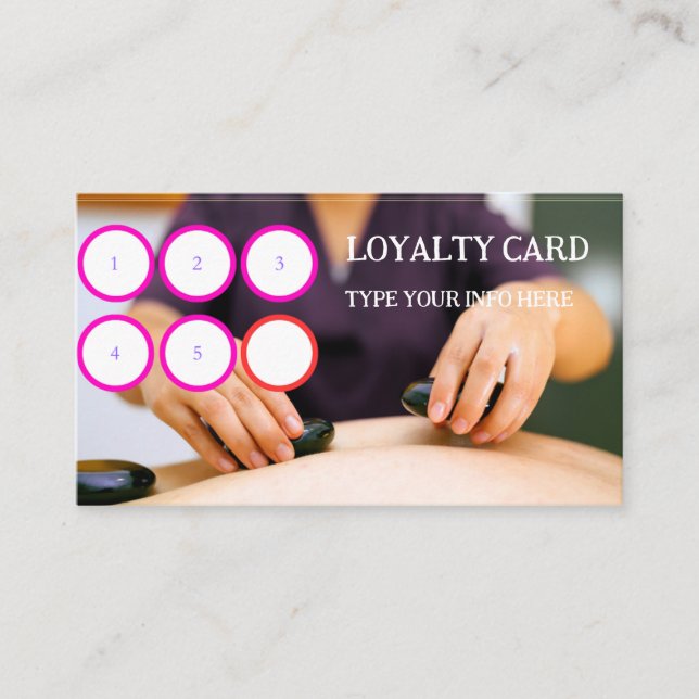 WELLNESS-CENTER LOYALTY CARD VISITENKARTE (Vorderseite)
