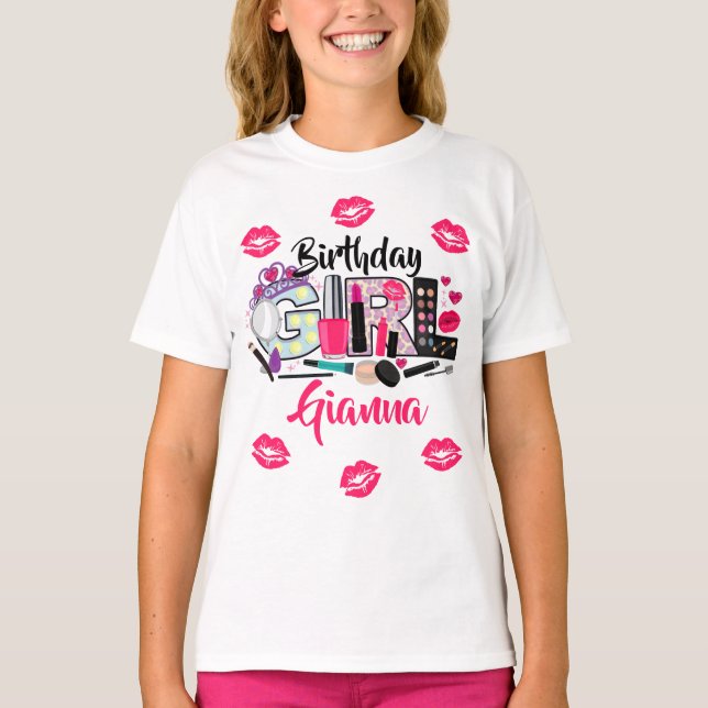Wellness-Center Make up Birthday Girl | T-Shirt (Vorderseite)