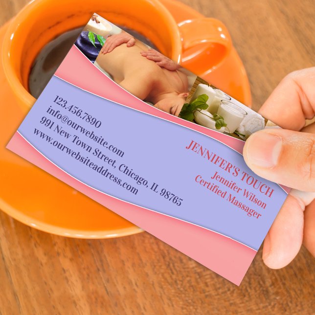 Wellness-Center-Massage-Geschäfts-Karte Visitenkarte (Von Creator hochgeladen)