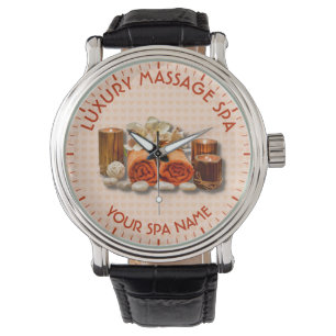 Wellness-Center Massage Therapie Salon Kerzenstein Armbanduhr
