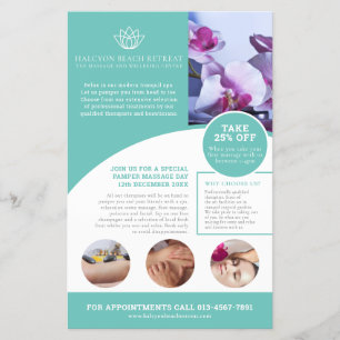 Wellness-Center Massage Wellness-Center Aqua QR Pr Flyer