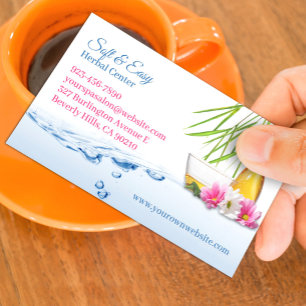Wellness-Center Natural Herbs Business Card Visitenkarte