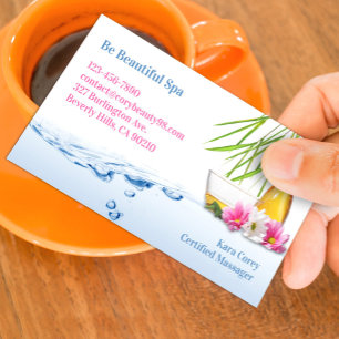 Wellness-Center Natural Wellness Business Card Visitenkarte