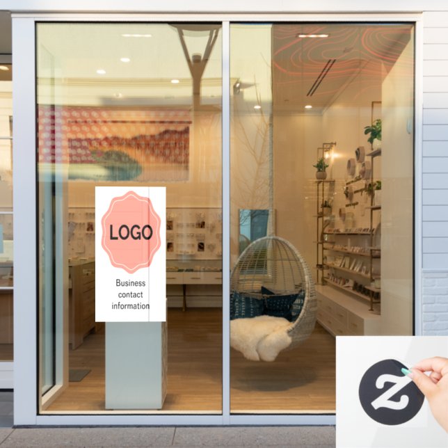 Wellness-Center- oder Salonzeichen Fensteraufkleber (Schaufenster)