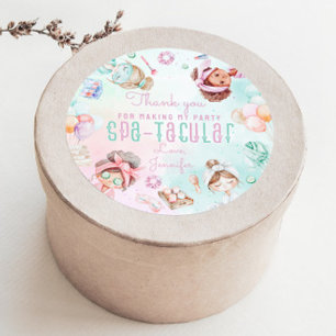 Wellness-Center Party Birthday Spatacular Vielen D Runder Aufkleber