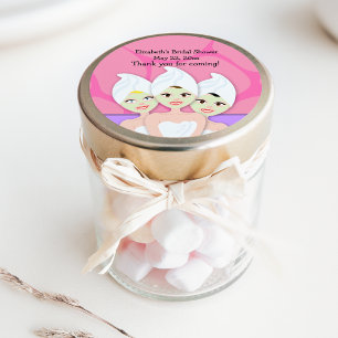 Wellness-Center Party Brautparty / Geburtstag Runder Aufkleber