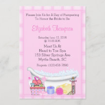 Wellness-Center-Party Einladungen