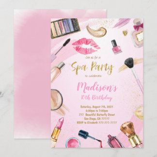 Wellness-Center Party Geburtstagseinladung Einladung