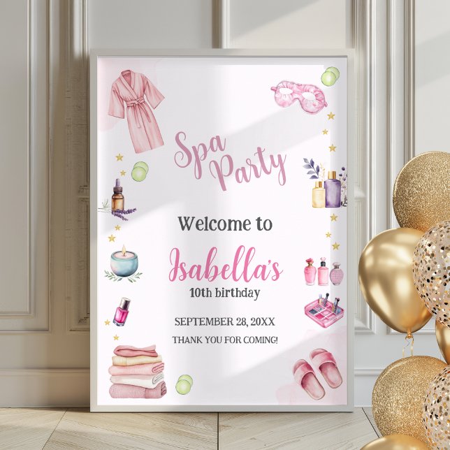 Wellness-Center Party Girl Beauty Glam Poster Begr (Von Creator hochgeladen)