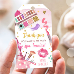 Wellness-Center Party Girl Glamour Makeup Geburtst Geschenkanhänger