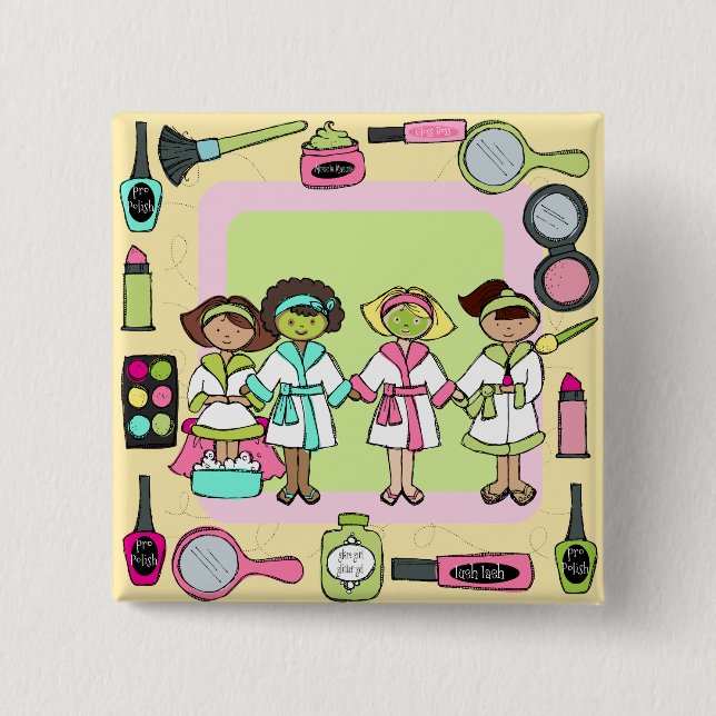 Wellness-Center-Party-Knopf Button (Vorderseite)