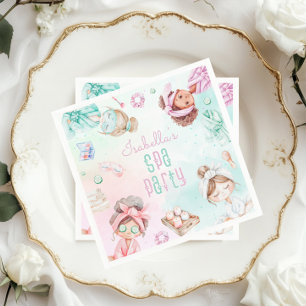 Wellness-Center Party Pamper Party Pasta Geburtsta Serviette