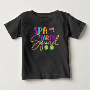 Wellness-Center Party Squad Funny Geburtstag Thema Baby T-shirt