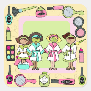 Wellness-Center Party Stickers