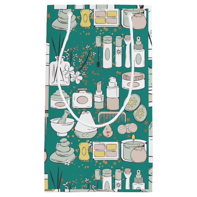 WELLNESS-CENTER PATTERN KLEINE GESCHENKTÜTE (Vorderseite)