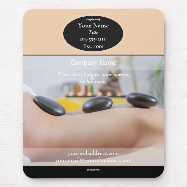 Wellness-Center Promotional Mouse Pad - HAMbyWG Mousepad (Vorne)