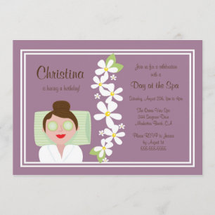 Wellness-Center-Tagesgeburtstags-Party Einladung