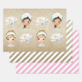 Wellness-Center-Tagesumschlagpapier Geschenkpapier Set