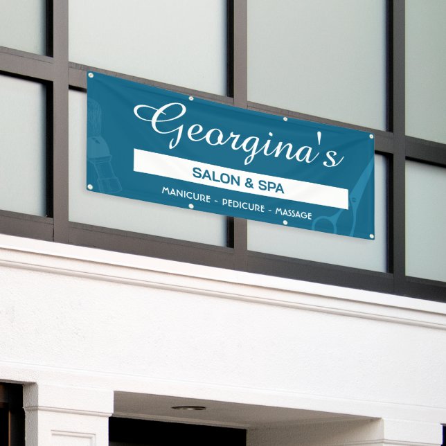 Wellness-Center und Salon-Banner Banner (Äußeres Gebäude)