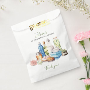 Wellness-Center und Wellness Bachelorette Geschenktütchen