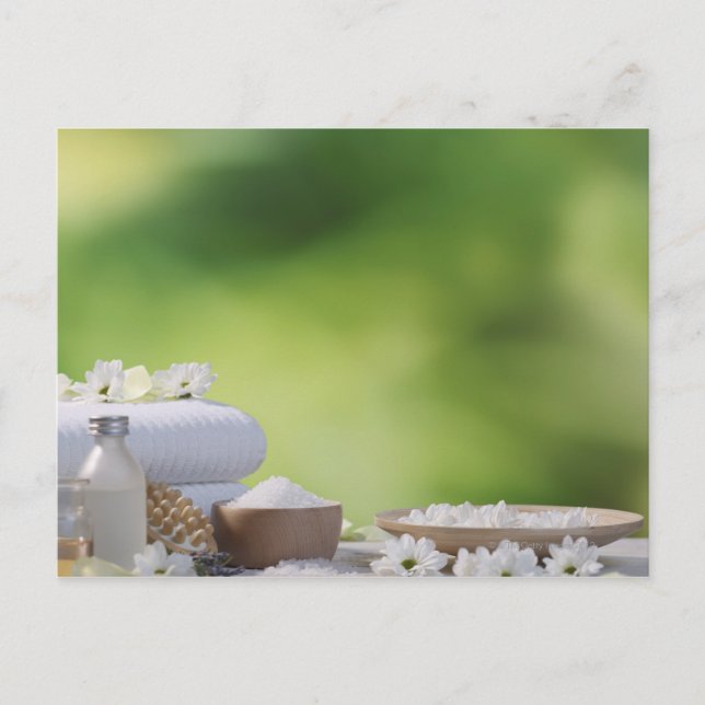 Wellness-Center- und Wellnessanwendungen in einem  Postkarte (Vorderseite)