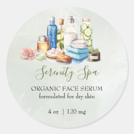 Wellness-Center und Wellnessprodukt "Green Waterco Runder Aufkleber