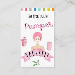 Wellness-Center verwöhnen sich mit einem Schönheit Visitenkarte