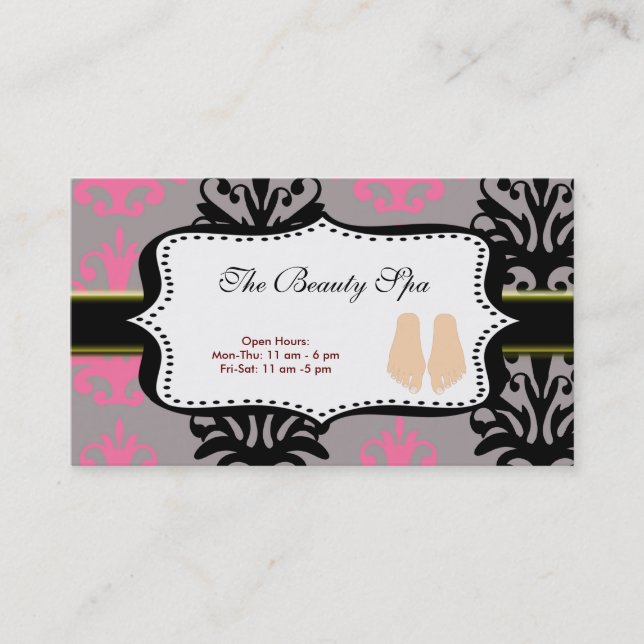 Wellness-Center Visitenkarte (Vorderseite)