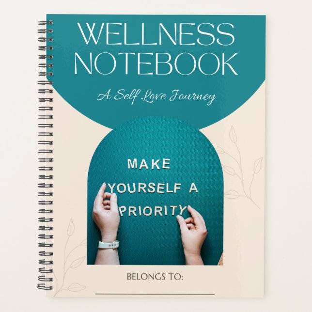 WELLNESS NOTEBOOK PLANNER: Eine Reise zur Selbstve Planer (Vorderseite)