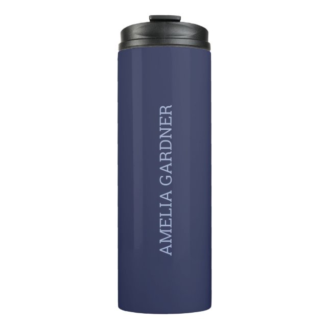 Wellness Waters Thermos - Matte Night Blue  Thermosbecher (Vorderseite)
