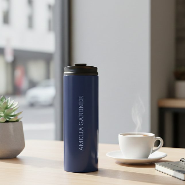 Wellness Waters Thermos - Matte Night Blue  Thermosbecher (Von Creator hochgeladen)