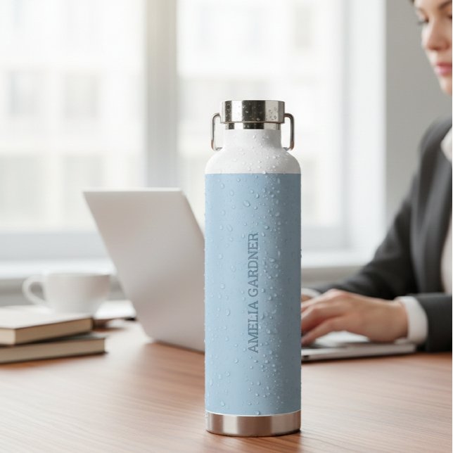 Wellness Waters Water Bottle - Powder Blue Trinkflasche (Von Creator hochgeladen)