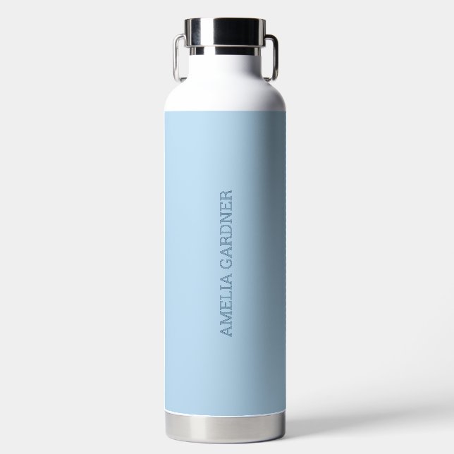 Wellness Waters Water Bottle - Powder Blue Trinkflasche (Vorderseite)