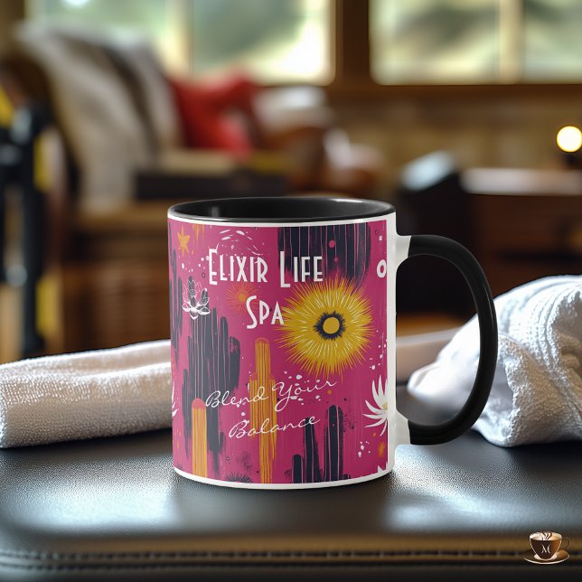 Wellness Wellness-Center Business - Vibrant Floral Tasse (Von Creator hochgeladen)