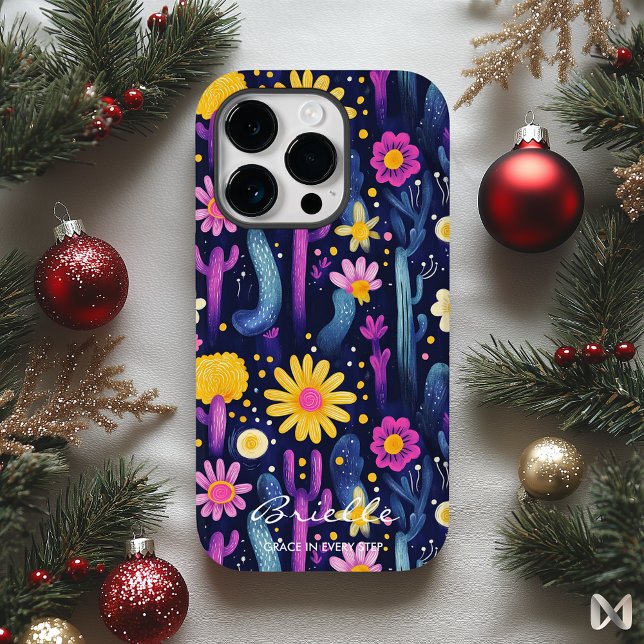 Wellness-Wüstenblüten mit Kaktus und Blumen Case-Mate iPhone Hülle (Von Creator hochgeladen)