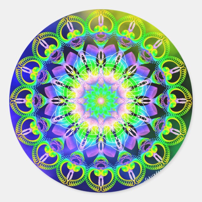 Wellness zulassen runder aufkleber (Vorderseite)