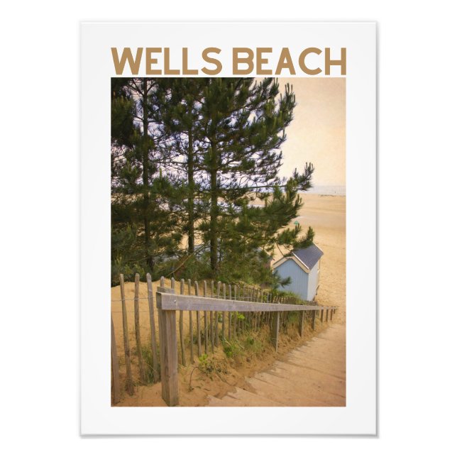 Wells Beach Norfolk Coastal Poster (Vorne)