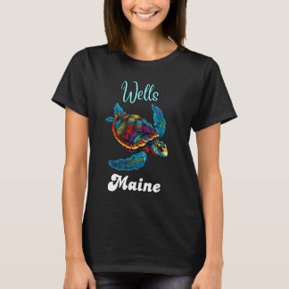 Wells Beach Turtle Maine Urlaub Familienreise Matc T-Shirt