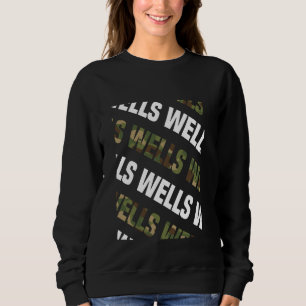 Wells Camouflage Pattern Green Camouflage Sweatshirt
