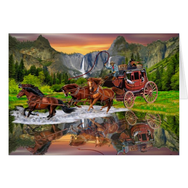WELLS FARGO POSTKUTSCHE (Vorderseite (Horizontal))