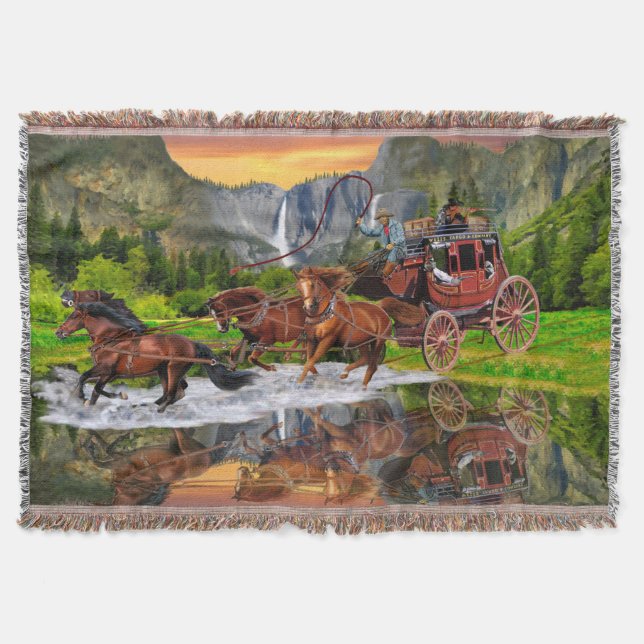WELLS FARGO POSTKUTSCHE DECKE (Vorderseite)