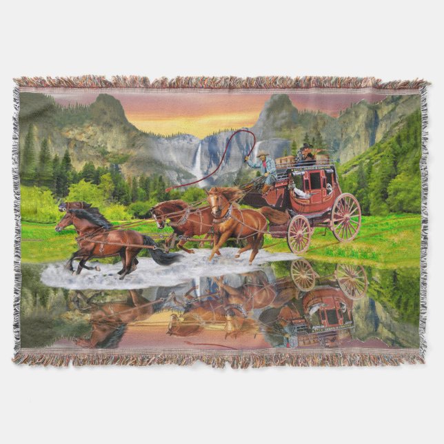 WELLS FARGO POSTKUTSCHE DECKE (Vorderseite)