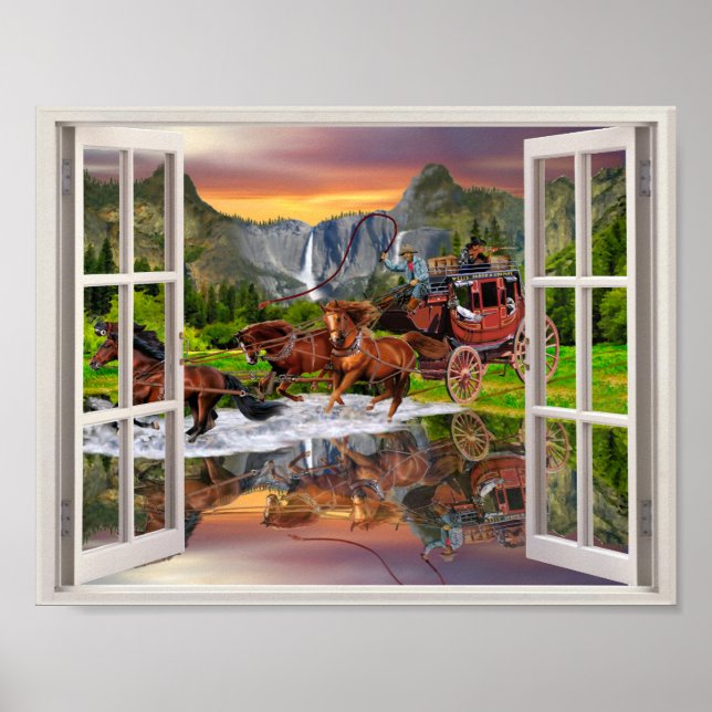 WELLS FARGO STAGECOACH POSTER (Vorne)