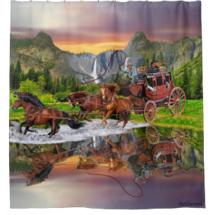 WELLS FARGOSTAGECOACH DUSCHVORHANG