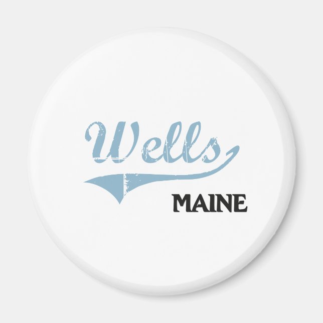 Wells Maine City Classic Magnet (Vorne)