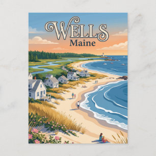 Wells, Maine Postkarte
